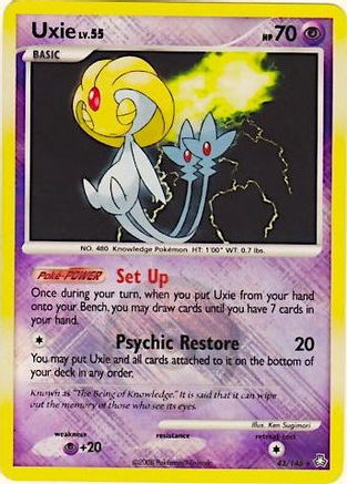 Uxie (League Promo) (43) Reverse Holofoil - League & Championship Cards