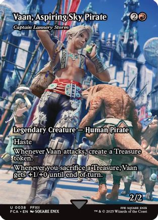 Vaan, Aspiring Sky Pirate - Captain Lannery Storm (Showcase) (038) Foil - FINAL FANTASY: Through the Ages
