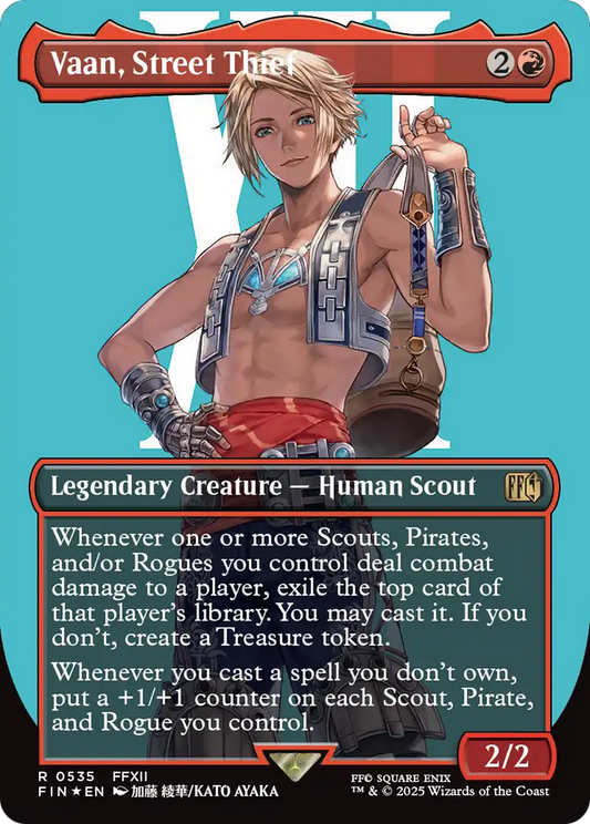 Vaan, Street Thief (Borderless) (535) Surge Foil - FINAL FANTASY