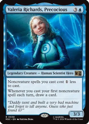 Valeria Richards, Precocious (038) Surge Foil - Commander: Marvel Super Heroes