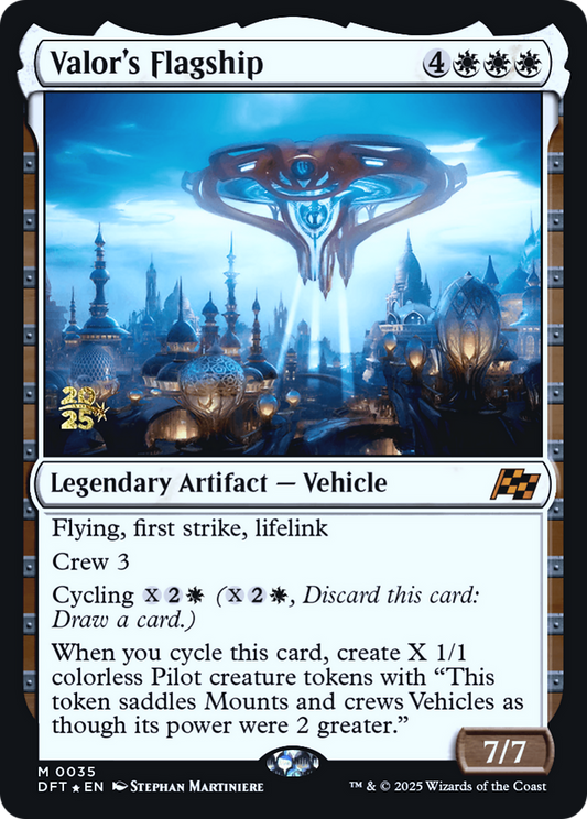 Valor's Flagship (Prerelease) (035) Foil - Aetherdrift