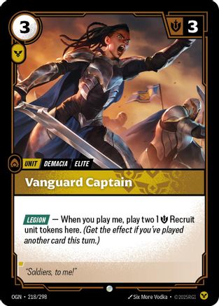 Vanguard Captain (218) Foil - Origins