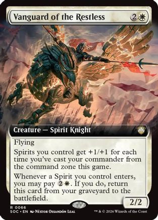 Vanguard of the Restless (Extended Art) (066) - Commander: Secrets of Strixhaven
