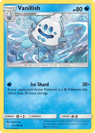 Vanillish (34) Reverse Holofoil - Guardians Rising