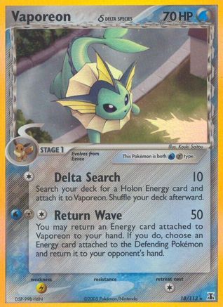 Vaporeon (Delta Species) (18) Holofoil - Delta Species