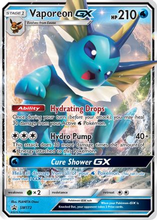 Vaporeon GX (SM172) Holofoil - Black Star Promos