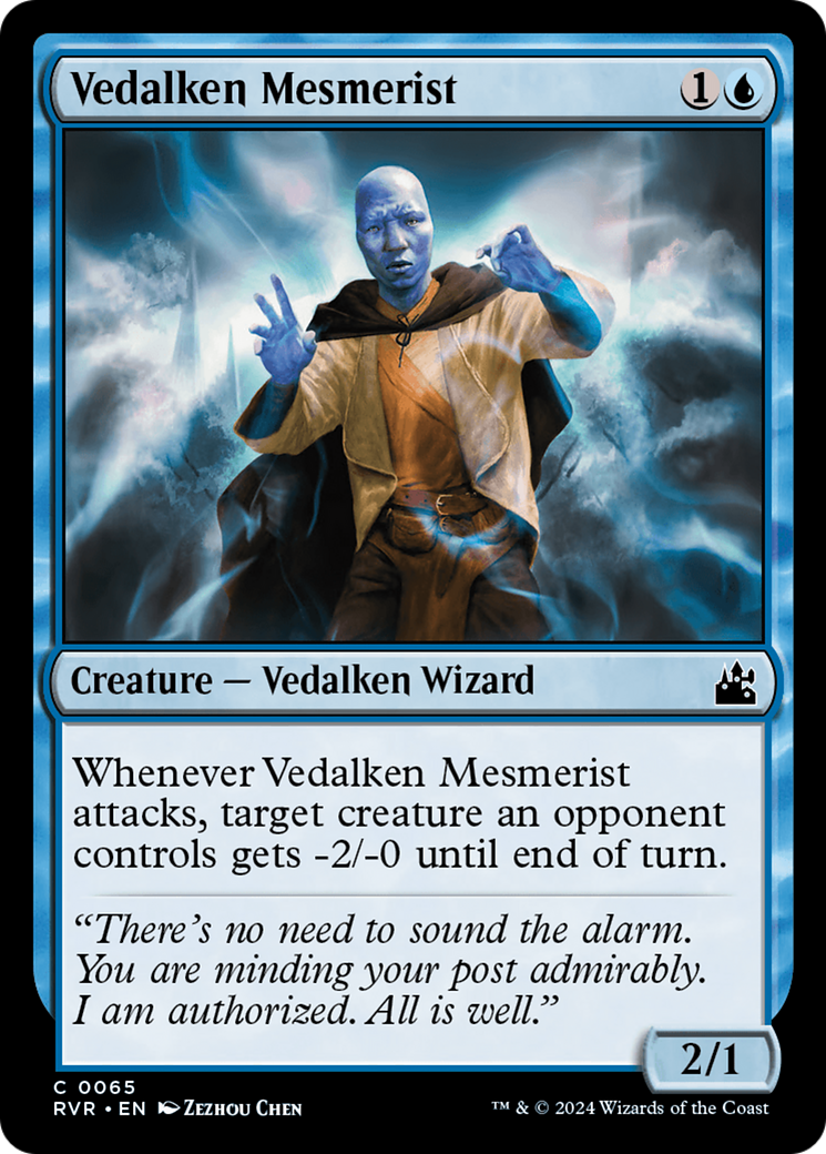 Vedalken Mesmerist (065) Foil - Ravnica Remastered