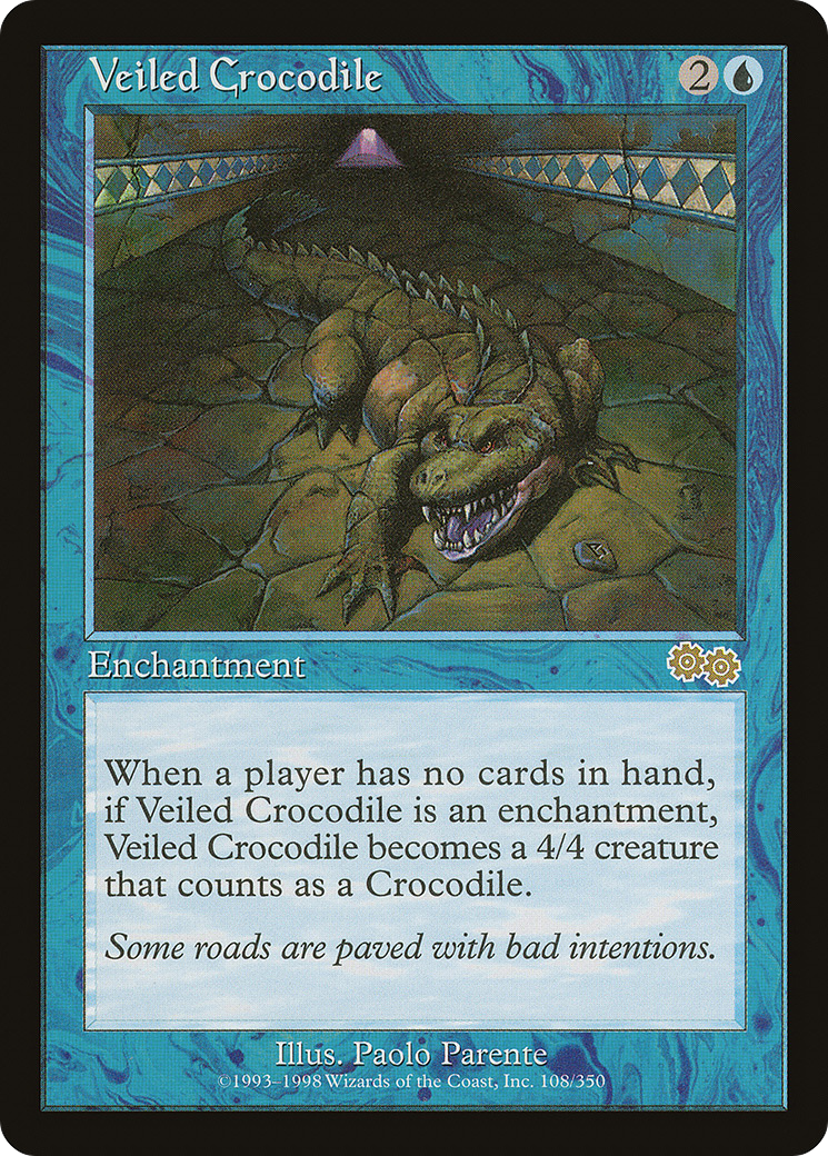 Veiled Crocodile (108) - Urza's Saga