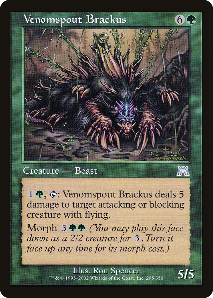 Venomspout Brackus (295) Foil - Onslaught