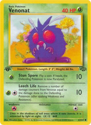 Venonat (63) (1st Edition) - Jungle