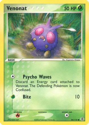 Venonat (84) - FireRed & LeafGreen