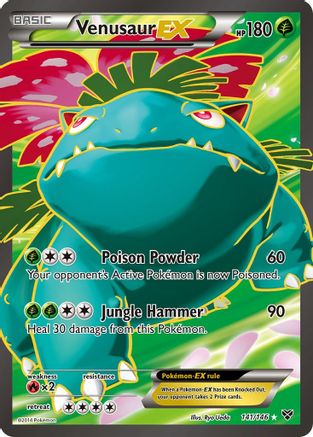 Venusaur EX (Full Art) (141) Holofoil - XY Base Set