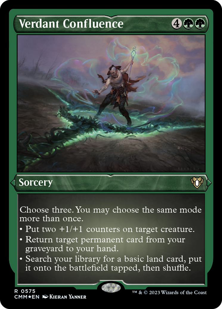 Verdant Confluence (575) Etched Foil - Commander Masters