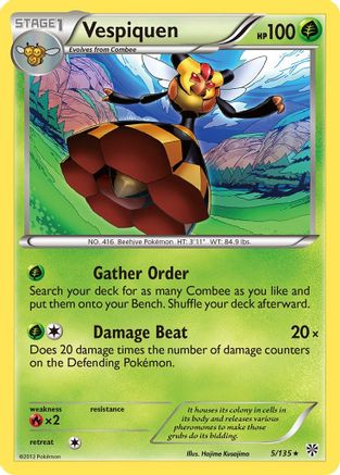 Vespiquen (5) Reverse Holofoil - Plasma Storm