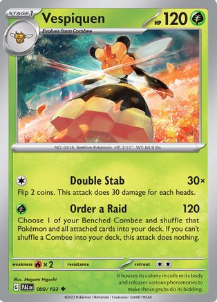 Vespiquen (9) Reverse Holofoil - Paldea Evolved