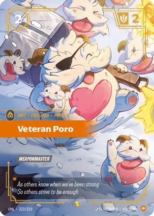 Veteran Poro (Overnumbered) (223) Foil - Unleashed