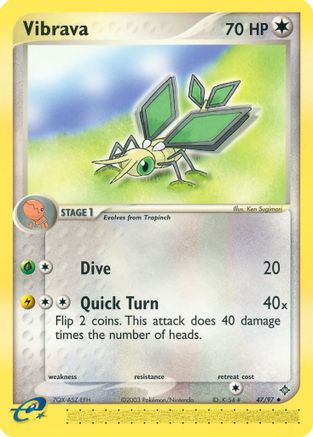 Vibrava (47) Reverse Holofoil - Dragon