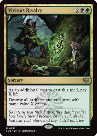 Vicious Rivalry (241) Foil - Secrets of Strixhaven