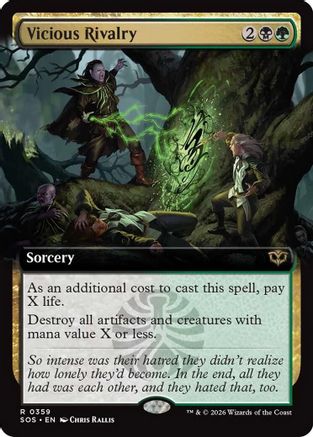 Vicious Rivalry (Extended Art) (359) Foil - Secrets of Strixhaven
