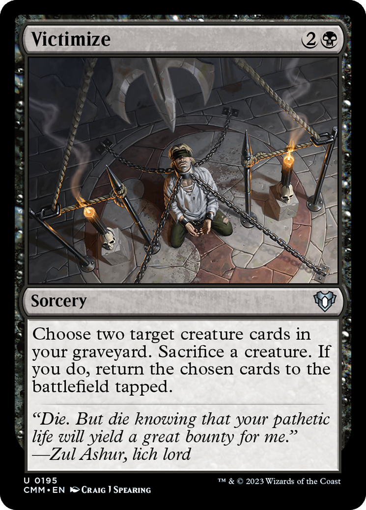 Victimize (195) Foil - Commander Masters