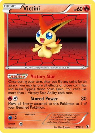 Victini (14) Holofoil - Noble Victories