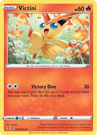 Victini (20) Reverse Holofoil - Evolving Skies