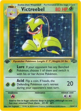 Victreebel (14) (1st Edition) Holofoil - Jungle