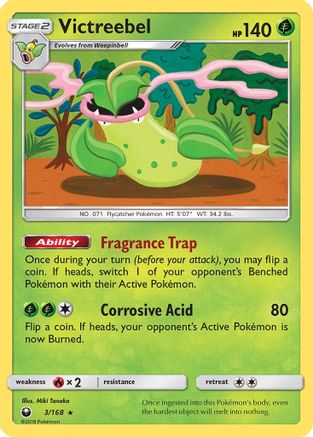 Victreebel (3) Reverse Holofoil - Celestial Storm