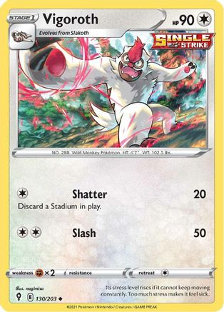 Vigoroth (130) Reverse Holofoil - Evolving Skies