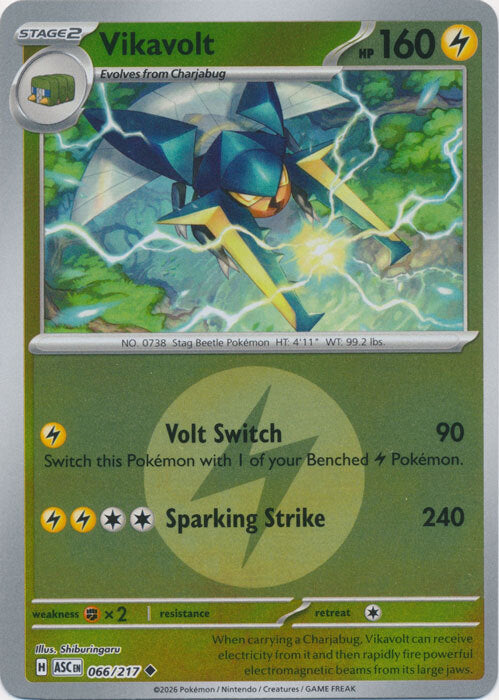 Vikavolt (Energy Symbol Pattern) (66) Reverse Holofoil - Ascended Heroes