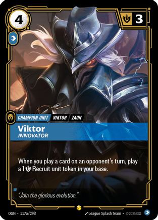 Viktor – Innovator (Alternate Art) (117a) Foil - Origins