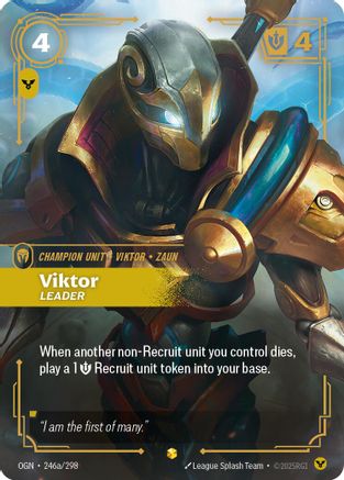 Viktor – Leader (Alternate Art) (246a) Foil - Origins