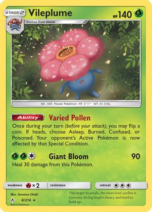 Vileplume (8) Holofoil - Unbroken Bonds