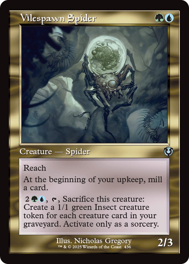 Vilespawn Spider (Retro) (436) Foil - Innistrad Remastered