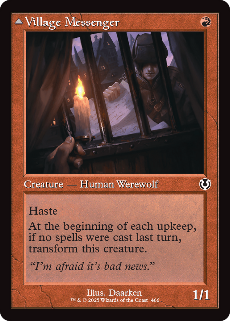 Village Messenger // Moonrise Intruder (Retro) (466) - Innistrad Remastered