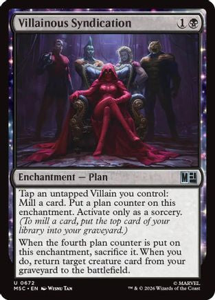 Villainous Syndication (672) Foil - Commander: Marvel Super Heroes