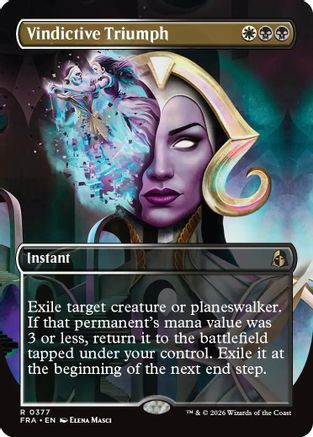 Vindictive Triumph (Borderless) (377) Foil - Reality Fracture