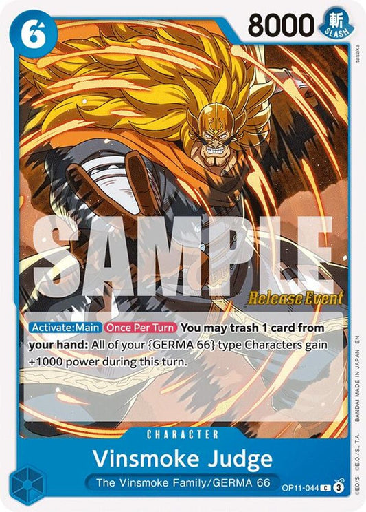 Vinsmoke Judge (OP11-044) Release Event Cards