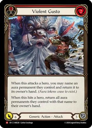 Violent Gusto (IAR228) Rainbow Foil - Usurp the Shadow Throne