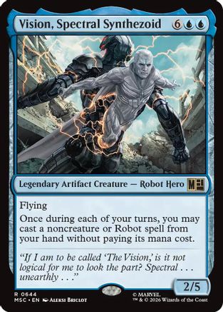 Vision, Spectral Synthezoid (644) - Commander: Marvel Super Heroes