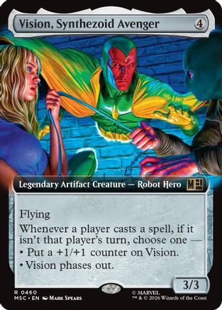 Vision, Synthezoid Avenger (Extended Art) (460) - Commander: Marvel Super Heroes