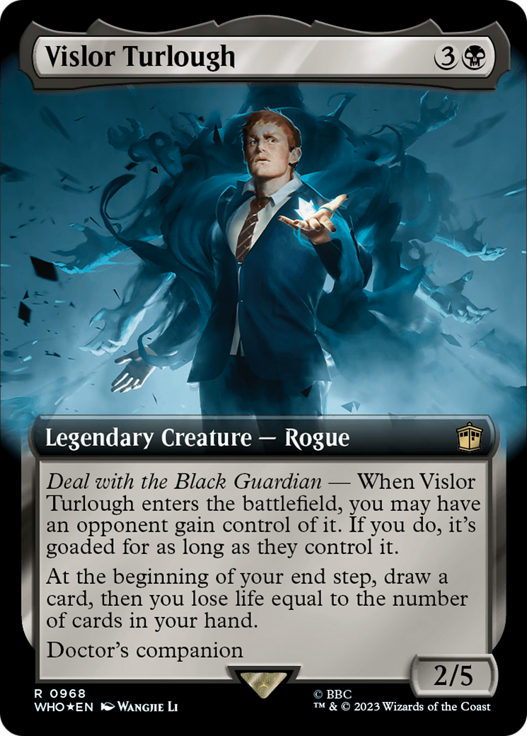 Vislor Turlough (Extended Art) (968) Surge Foil - Doctor Who