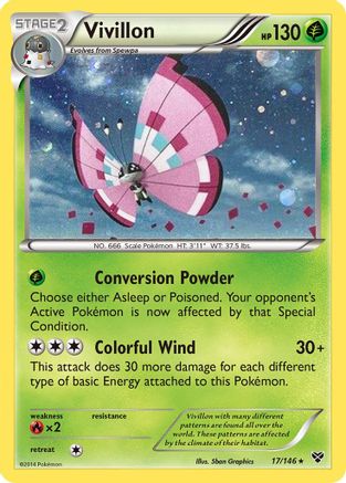 Vivillon (Cosmos Holo) (Blister Exclusive) (17) Holofoil - XY Base Set