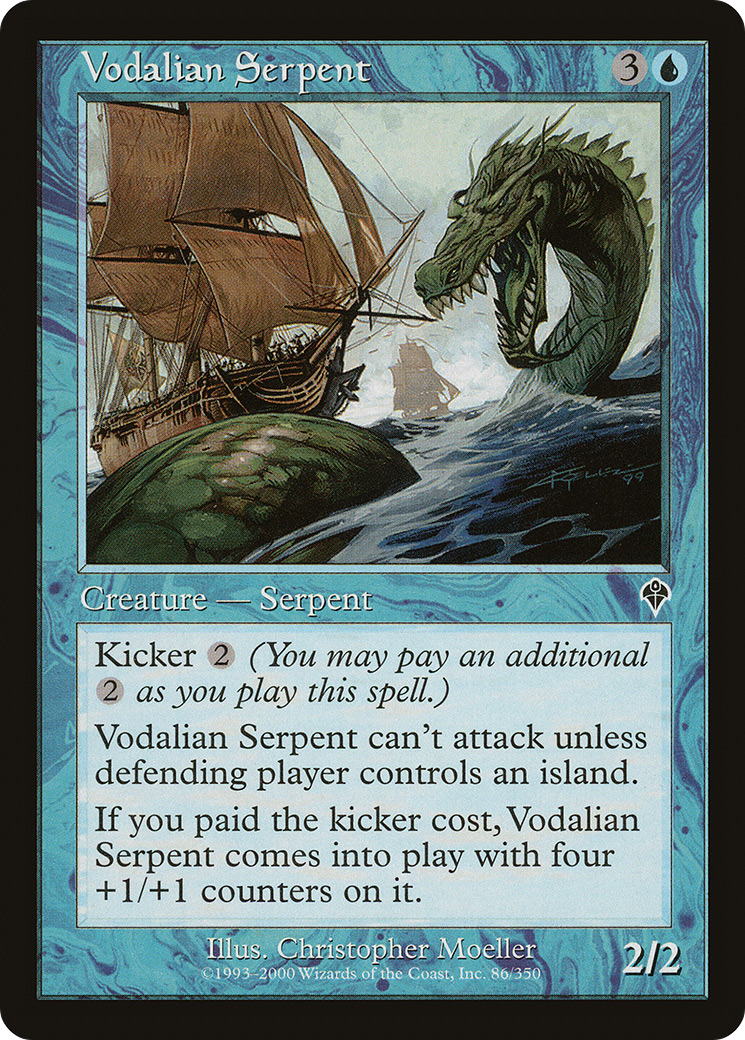 Vodalian Serpent (086) Foil - Invasion