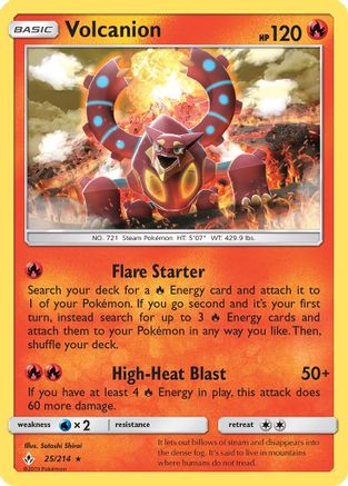 Volcanion (25) Holofoil - Unbroken Bonds
