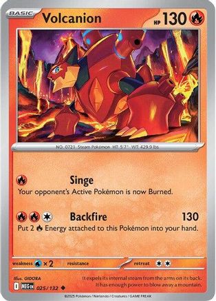 Volcanion (25) Reverse Holofoil - Mega Evolution