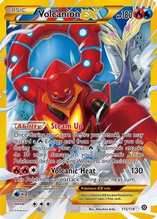 Volcanion EX (115) Holofoil - Steam Siege