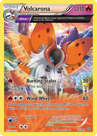 Volcarona (18) Reverse Holofoil - Ancient Origins