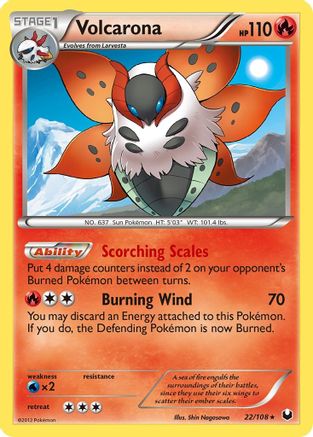 Volcarona (22) Holofoil - Dark Explorers