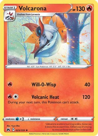 Volcarona (25) - Crown Zenith